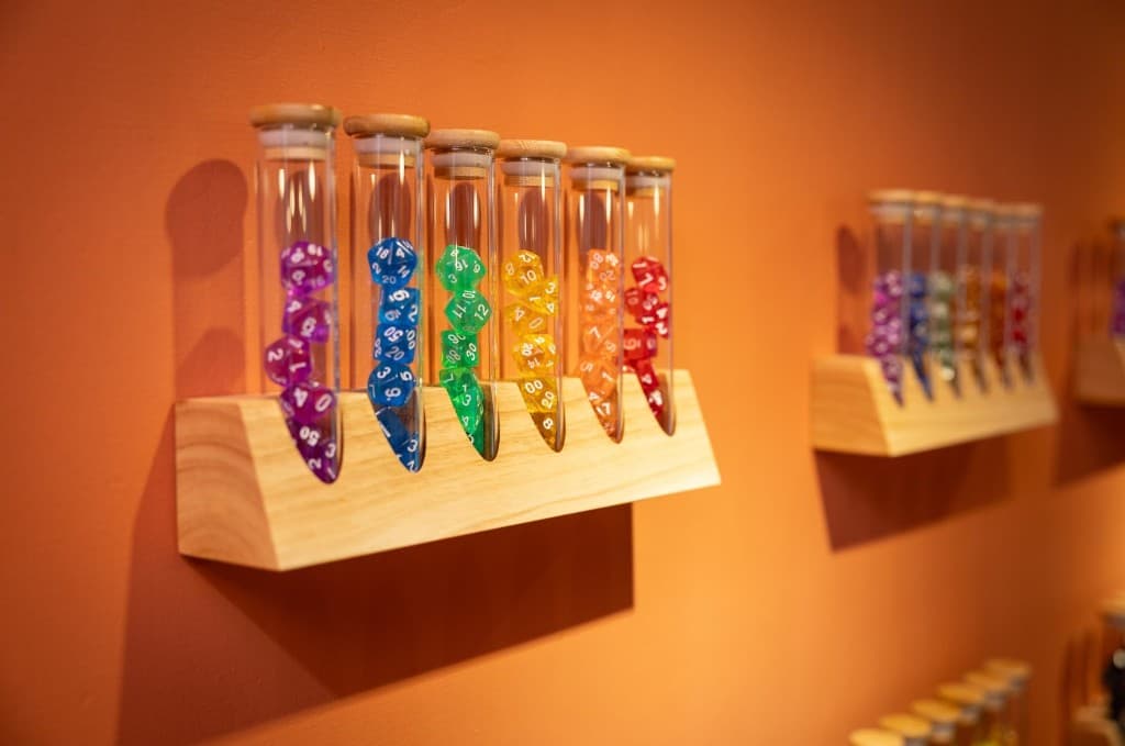 試管骰子展示
